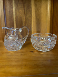Waterford cream and sugar set
