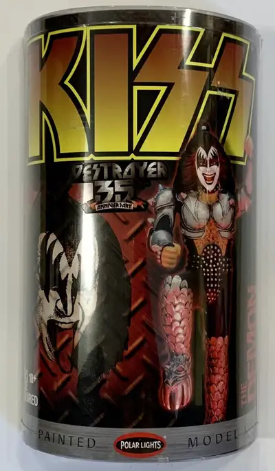 KISS Peter Criss DESTROYER 35th Anniv. Pre-Painted Model Kit Released in 2011 by Polar Lights. Brand...