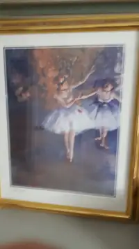 Edgar DEGAS Two Dancers on Stage 22" x 16" framed picture print