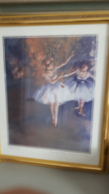 Edgar DEGAS Two Dancers on Stage 22" x 16" framed picture print in Arts & Collectibles in Chatham-Kent