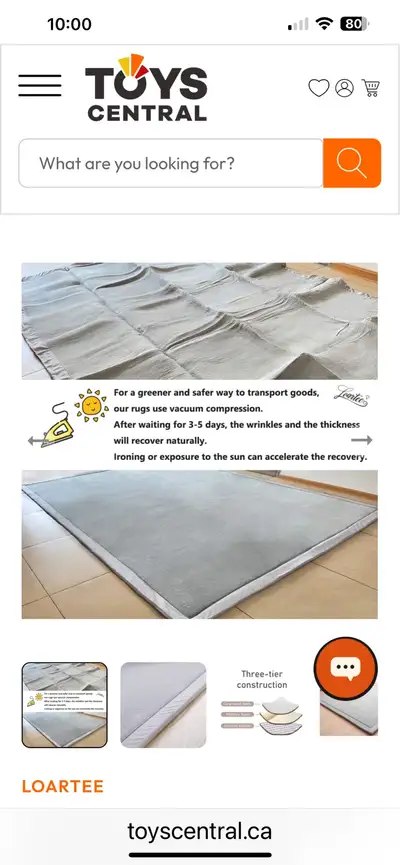 Loartee Play Mat 7x10 ft, View more
