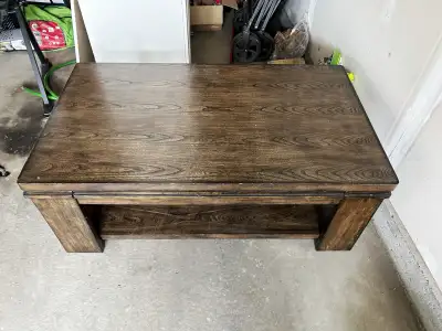 solid wood coffee table (with lift top), View more
