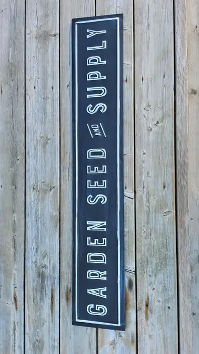 Garden Seed & Supply Metal Sign, View more