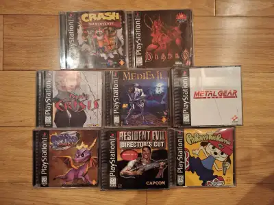 PS1 PlayStation video games, View more
