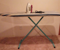 Iron and Ironing Board with Cover