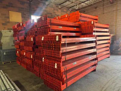 Used RediRack pallet racking beams $15 each., View more