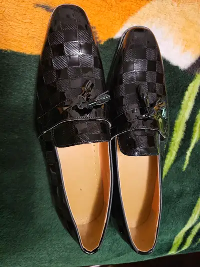 Soulier noir Mocassin pour homme taille 13, View more