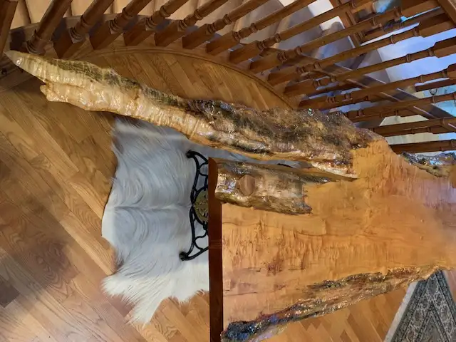 Live Edge Maple Burl Entryway Table – Unique!64252989182723123