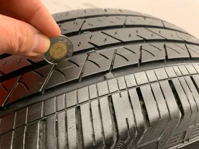 set of four Continental Cross Contact LX Sport all season tires off rim. In good condition. Full set...