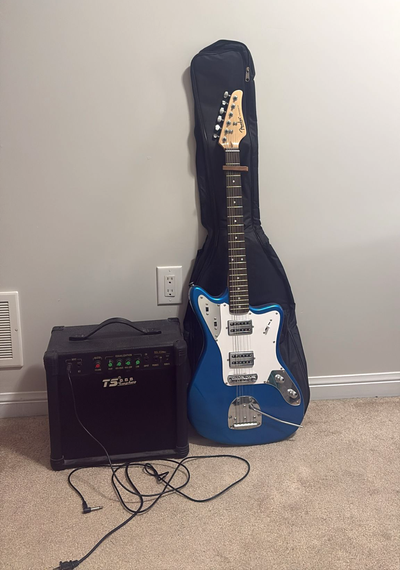 Fender Electric Guitar (Made in USA) + Tangsheng Amplifier, View more