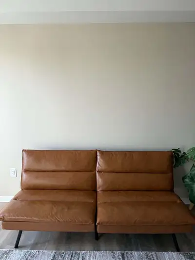 Mainstays Convertible Futon Sofa Bed – $150, View more
