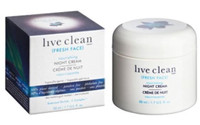 Live Clean skin care moisturizer night cream
