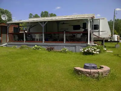 Lot 69 at Maple View Campground in Clarence-Rockland Corner lot with no rear neighbours, close to th...