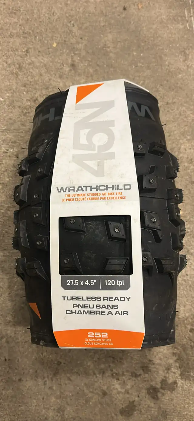 45NRTH Wrathchild Studded Fatbike Tire in Frames & Parts in Red Deer - Image 2