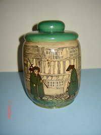 Rare Gorgeous Royal Doulton Tobacco Jar - "Night Watchmen"