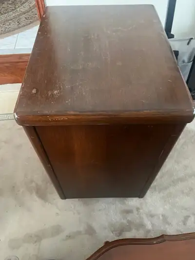 Nice wood vintage  cabinet, View more