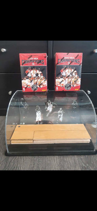 Toronto Raptors NBA Game Used Floor Display - Upper Deck