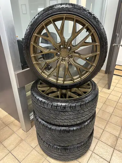 265/35/R22 Rims & Tires Sentali Rims - Antares Majoris Tires 7 mm TREAD - 80% Bolt Pattern: 5x114.3...