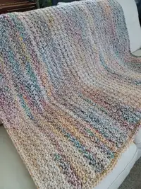 BLANKET CROCHET BY HAND 52 X 52 INCHES