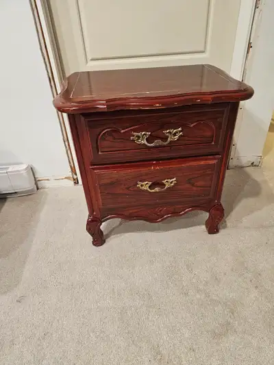 Beautiful antique-style wooden chest of drawers – 2 drawers, View more