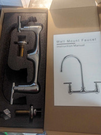 Commercial 10" wall mount faucet