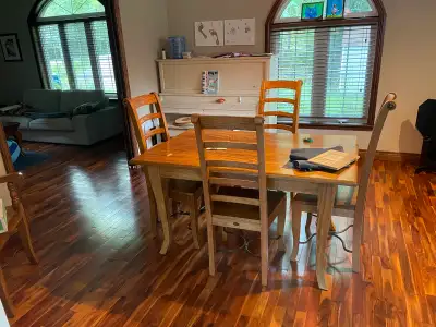 Mango Dining Table with 6 chairs (2 captain), View more