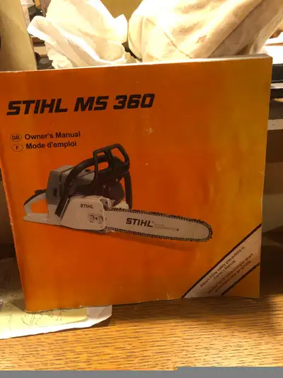 Stihl  MS 360  2003 Chainsaw Powersaw Owners Manual, View more