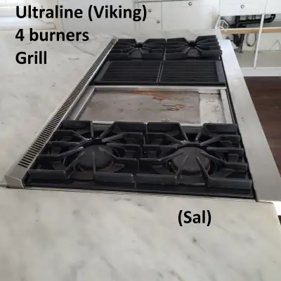 Gas Cooktop  - Viking-Ultraline Professional, With Grill