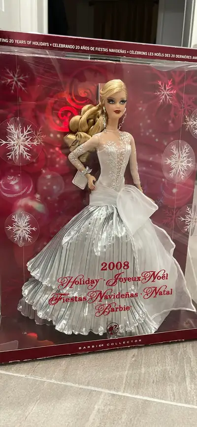 Rare Vintage 2008 Mattel Holiday Barbie Doll N5862 NEW in BOX, Unopened! Discover a gem from the pas...