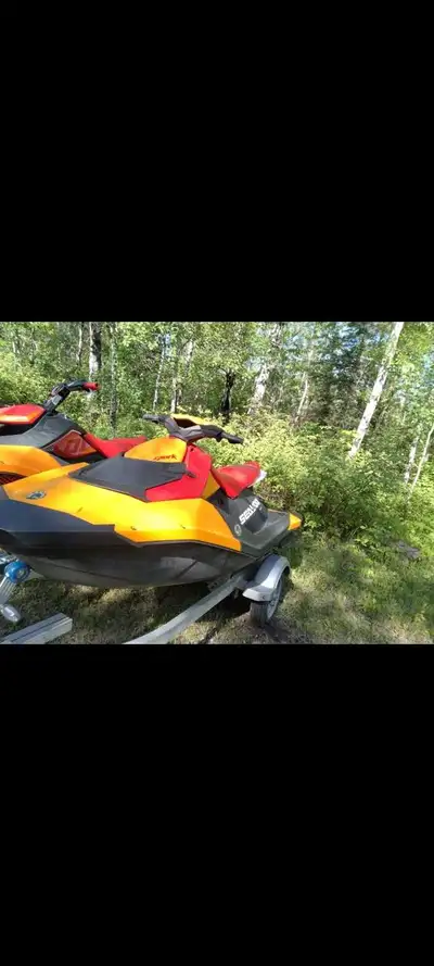 Willing to sell just 1 of them. One is s seedo rotax and they other is a seedo trixx. Does not come...