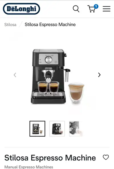 Unopened DeLonghi Espresso Machine, View more