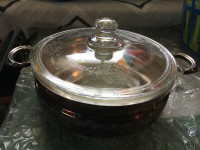 Vintage W.M. ROGERS  Silverplated Glass Casserole Holder