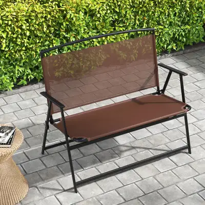 New Folding Outdoor Garden Bench 2Person, View more