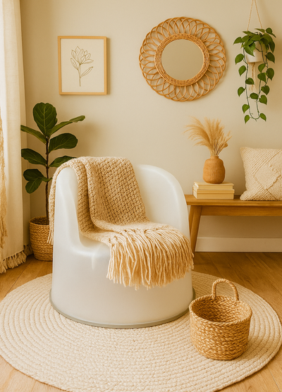 Gently Used IKEA KIMMEL Lounge Chair with Storage Underneath, View more