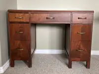 Vintage Refinished Wooden Desk