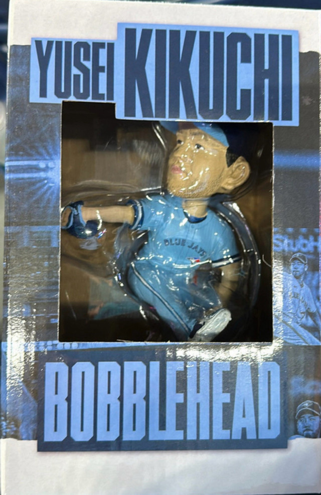 Yusei Kikuchi Toronto Blue Jays Bobblehead in Arts & Collectibles in City of Toronto - Image 2