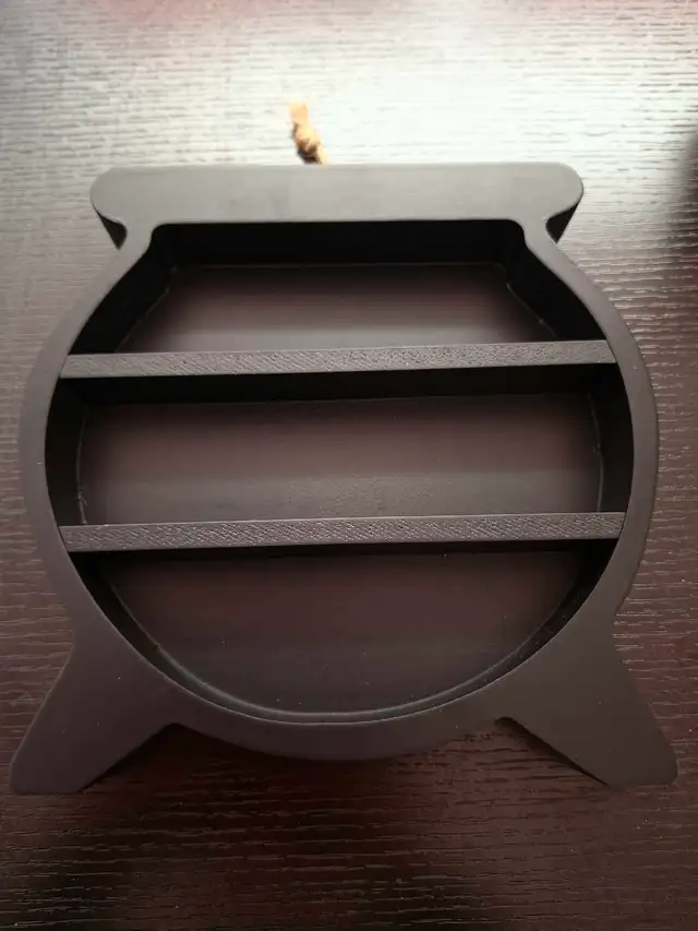 Black Witch Cauldron Wooden Shelf in Holiday, Event & Seasonal in Ottawa - Image 2