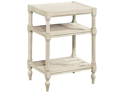 Summer Hill Chair Side Table with Open-Air Shelves – Stylish Cot, View more