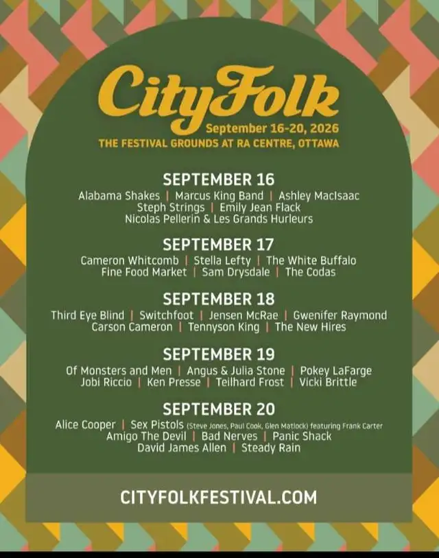 City Folk Sept 16 - 20 General admission 