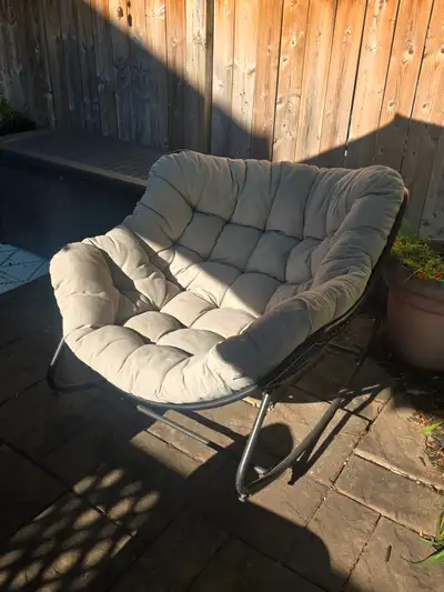 Canvas brand rocking chair with giant cushion, View more