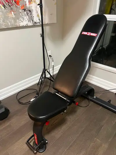 High-quality Inspire Fitness adjustable bench, perfect for home gyms. Fully adjustable backrest for...