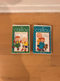 Set of 2 Caillou VHS tapes/cassettes 