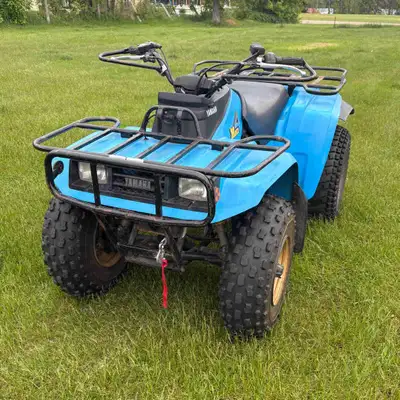 Mint 1986 Moto4 225cc. Shed kept, maintenance kept up. Does not record clicks but kms/hours are very...