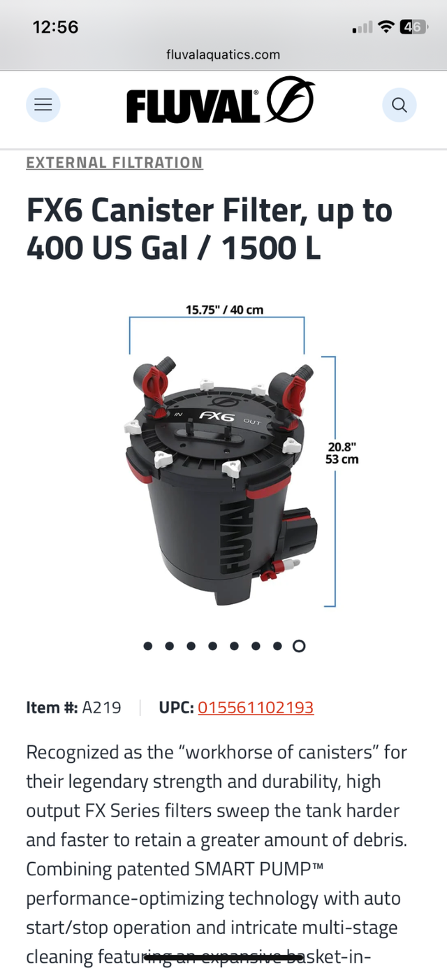 Aquarium filter Fluval FX 6 in Hobbies & Crafts in Laval / North Shore - Image 6