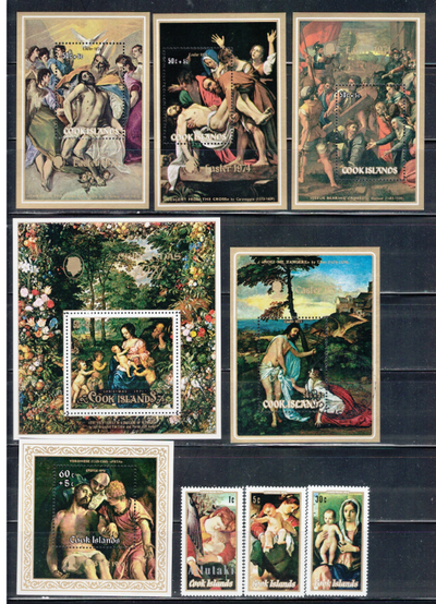 Cook Islands, 15 Souvenir Sheets + 27 Stamps, View more