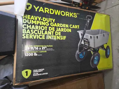 Yardworks Heavy-Duty Dumping Garden Cart, View more