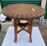 Vintage Wicker Table in Very Good Condition
