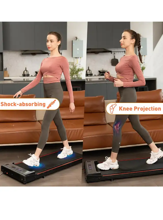 Portable Treadmill, Under Desk Treadmill Quiet, 2 in 1 Walking  in Exercise Equipment in Hamilton - Image 2