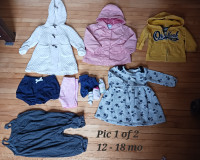 12 to 18 mo girl's lot, both pictures $15