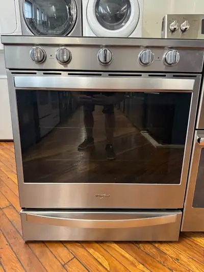  Whirlpool stainless steel slide in oven, View more